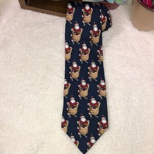 Boston Harbor Christmas Holiday Fun Santa Toys Tie